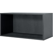 Foremost Hold'ems Modular Cube Storage System, Black 15"H x 30"W x 15"D Open Double Cube