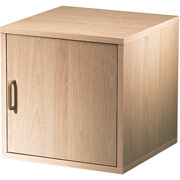 Foremost Hold'ems Modular Cube Storage System, Honey Oak 15"H x 15"W x 15"D Door Cube