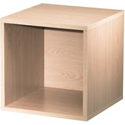 Foremost Hold'ems Modular Cube Storage System, Honey Oak 15"H x 15"W x 15"D Open Cube