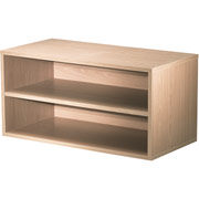 Foremost Hold'ems Modular Cube Storage System, Honey Oak 15"H x 30"W x 15"D Shelf Double Cube