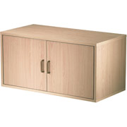 Foremost Hold'ems Modular Cube Storage System, Honey Oak 15"HX30"W X 15"D Large Cube with Two Doors