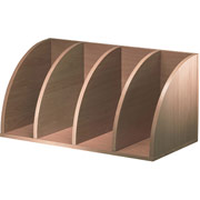 Foremost Hold'ems Modular Cube Storage System, Honey Oak 30"H x 15"W x 15"D Corner Radius Table