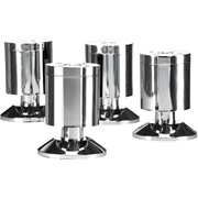 Foremost Hold'ems Modular Cube Storage System, Set of 4 Chrome Legs -3 1/4" H