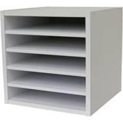 Foremost Hold'ems Modular Cube Storage System, White 15"H X 15"W X 15"D Cube with Five Shelves