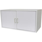 Foremost Hold'ems Modular Cube Storage System, White 15"H X 30"W X15"D Large Cube with Two Doors