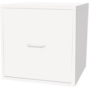 Foremost Hold'ems Modular Cube Storage System, White Cube with One Drawer