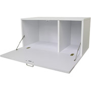 Foremost Hold'ems Modular Cube Storage System, White Drop Down Desk