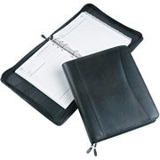 Franklin Covey Sedona Leather Starter Set, Zip Closure, Monarch Style, Black