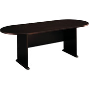 Fully Assembled Bush Westfield Oval Conference Table, Mocha Cherry