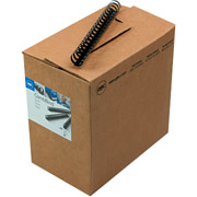 GBC CombBind Plastic Binding Spines, Black, 1" Size, 200 Sheets Capacity, 100 pack