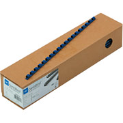GBC CombBind Plastic Binding Spines, Blue, 1/4", 25 Sheet Capacity, 100/Pack