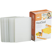 GBC Heat Seal 7 Mil, Ultra Clear Badge Card Size Laminating Pouches