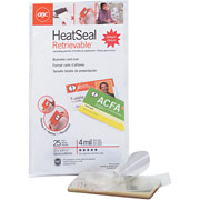 GBC HeatSeal 4 Mil Retrievelt Retrievable Laminating Pouches, Business Card Size