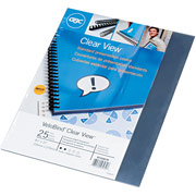 GBC VeloBind Prepunched Cover Sets, Economy Series, Transparent, 25 pieces