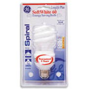 GE 60-Watt Spiral Energy Saver Lightbulb