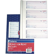 General Purpose Receipt Books, 11" x 7-3/8", 2 Part