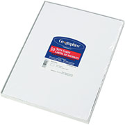 Geographics Note Cards, Blank, White, 8 1/2" x 11"
