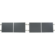Global Adaptabilites Doors for 72" Hutch, Cherry/Storm Gray