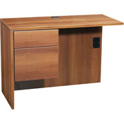 Global Adaptabilities 20" Deep Return with Left Pedestal, Honey