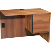 Global Adaptabilities 24"D Return with Right Pedestal, Honey
