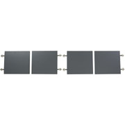 Global Adaptabilities Doors for 66" Hutch, Cherry/Storm Gray
