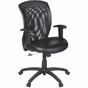 Global Airflow Leather Mesh-Back Chair