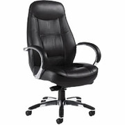 Global Doran High Back Knee-Tilter Custom Leather Executive Chair