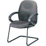 Global Enterprise Series Seating Guest Chair, Metal Gray