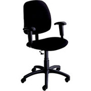 Global Goal Ergonomic Armless Task Seating, Black