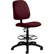 Global Goal Ergonomic Black Drafting Chair