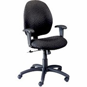 Global Graham Pneumatic Ergo-Tilter Swivel/Tilt Chair, Black