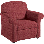 Global Health Care Bishop Lounge Chair, Ultra-Premium Wine Fabric