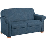 Global Health Care Bishop Loveseat, Ultra-Premium Cobalt Blue Vinyl