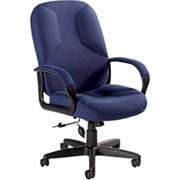 Global Lumbar Pump Executive Chair, Blue