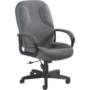 Global Lumbar Pump Executive Chair, Gray