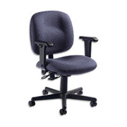 Global Manager's Adjustable Task Chair, Cobalt Blue, Jagged Custom Order Fabric