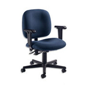 Global Manager's Adjustable Task Chair, Navy, Imagerie Custom Order Fabric