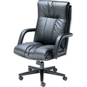 Global Troy Executive Leather High-Back Tilter Chair