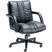 Global Troy Executive Leather Low-Back Tilter Chair