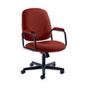 Global Value Mid-Back Managers Chair, Burgundy