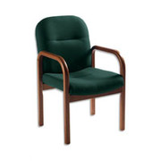 Global Woodmere Executive Side Chair, Hunter Green, Imagerie Custom Order Fabric