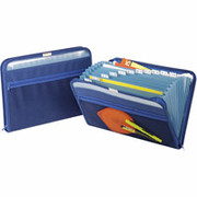 Globe-Weis Fabric Poly Files, Letter, Dark Blue, Each