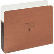 Globe-Weis Top Tab File Pockets, Reinforced Gusset, 3 1/2" Expansion, Letter, Each