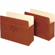 Globe-Weis Top Tab File Pockets, Reinforced Gusset, 5 1/4" Expansion, Letter, Each