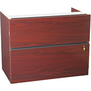 HON 10500 Laminate Series Two-Drawer Lateral File (not freestanding), Mahogany