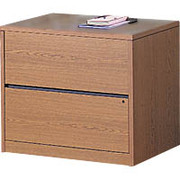 HON 10500 Series 2-Drawer Lateral File, Medium Oak
