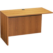 HON 10500 Series Large Workstation Return, Medium Oak