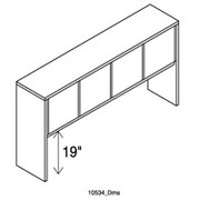 HON 10500 Series Stack-On Storage Unit, Mahogany Finish