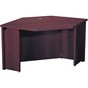 HON 10600 Series Freestanding Corner Desk, Mahogany