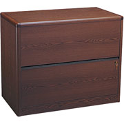 HON 10700 Series 2-Drawer Lateral File, Mahogany